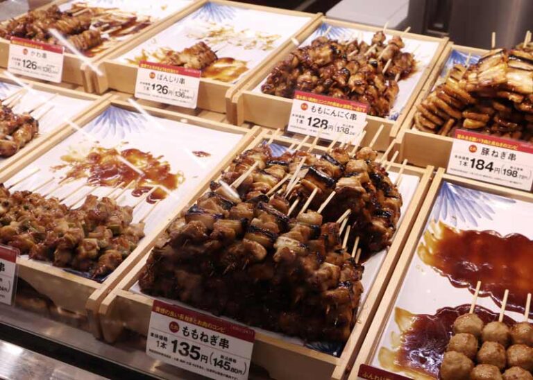 人氣的烤雞肉串