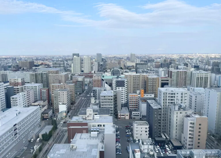 本館高樓層客房皆可飽覽札幌城市美景